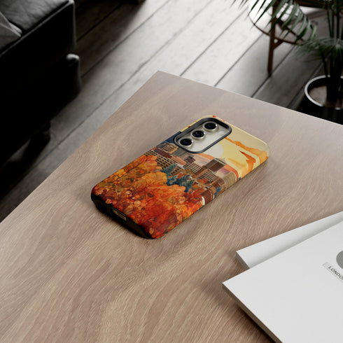 An Urban Autumn Overlook - Impact Resistant Phone Case